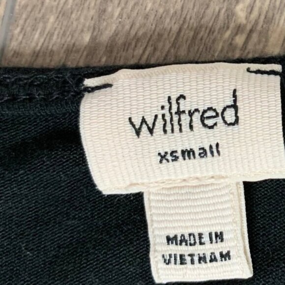 Aritzia Wilfred Concorde Peplum Top Sleeveless Blouse Rayon Black Size XS - Picture 6 of 8